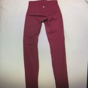 Lululemon wunder under pants high rise